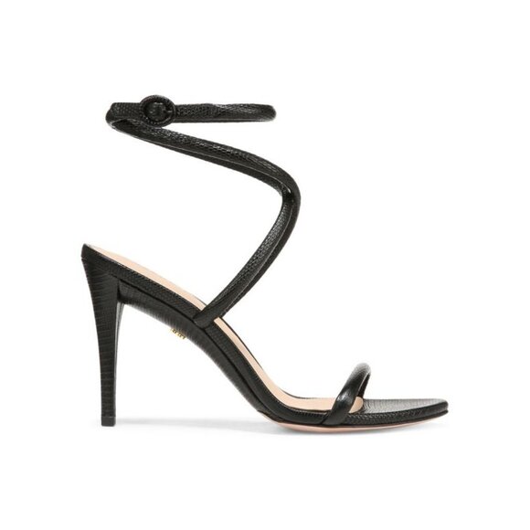 VERONICA BEARD Marceline Leather Strappy Sandals in Black Size 8 - Picture 3 of 15